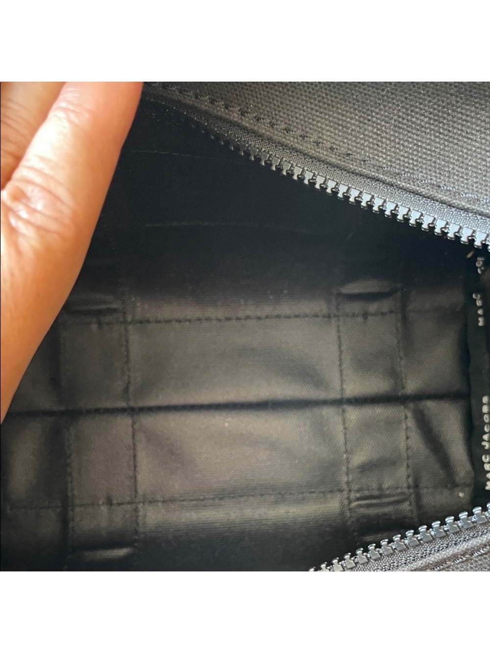 Marc Jacobs Black Canvas 'The Tote Bag' Mini Tote JLN! - Picture 8 of 10